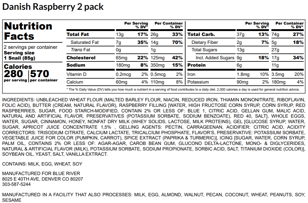 Danish - Raspberry Filled (2PK) *