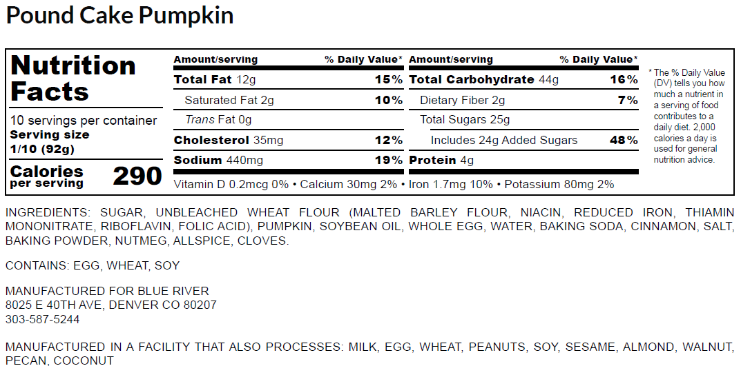 Poundcake - Pumpkin