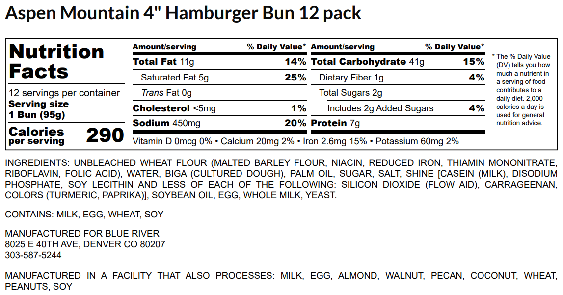 Artisan Hamburger Bun (4"12pk)