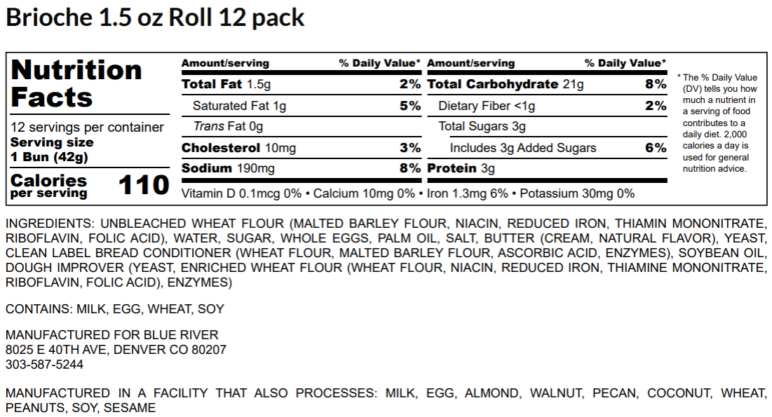 Brioche Dinner Rolls (12PK) TG