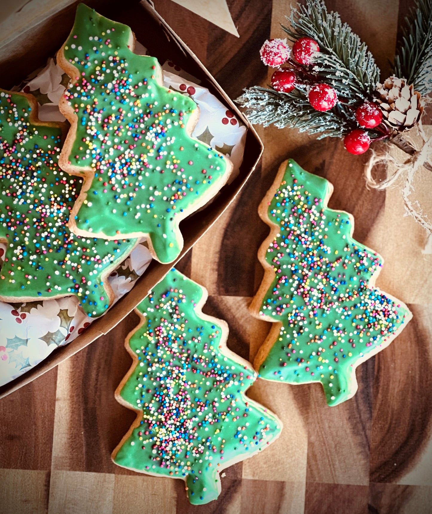 Christmas Tree Shortbread Cookie - (8pk)