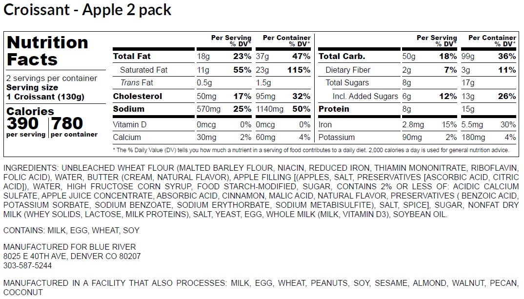 Croissant - Apple (2PK)