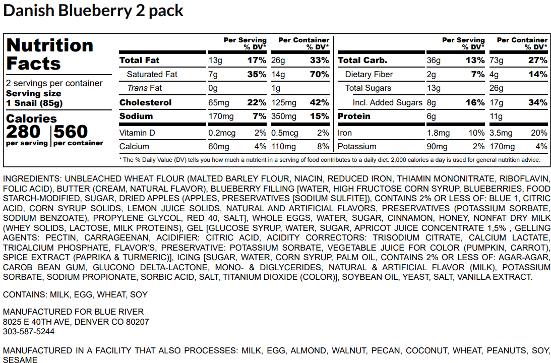 Danish - Blueberry (2PK) TG