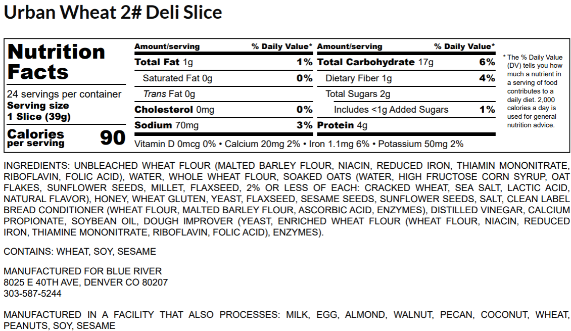 Multigrain Wheat Deli Loaf TG