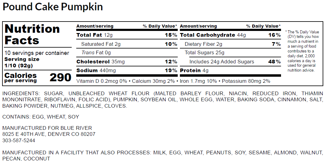 Poundcake - Pumpkin TG